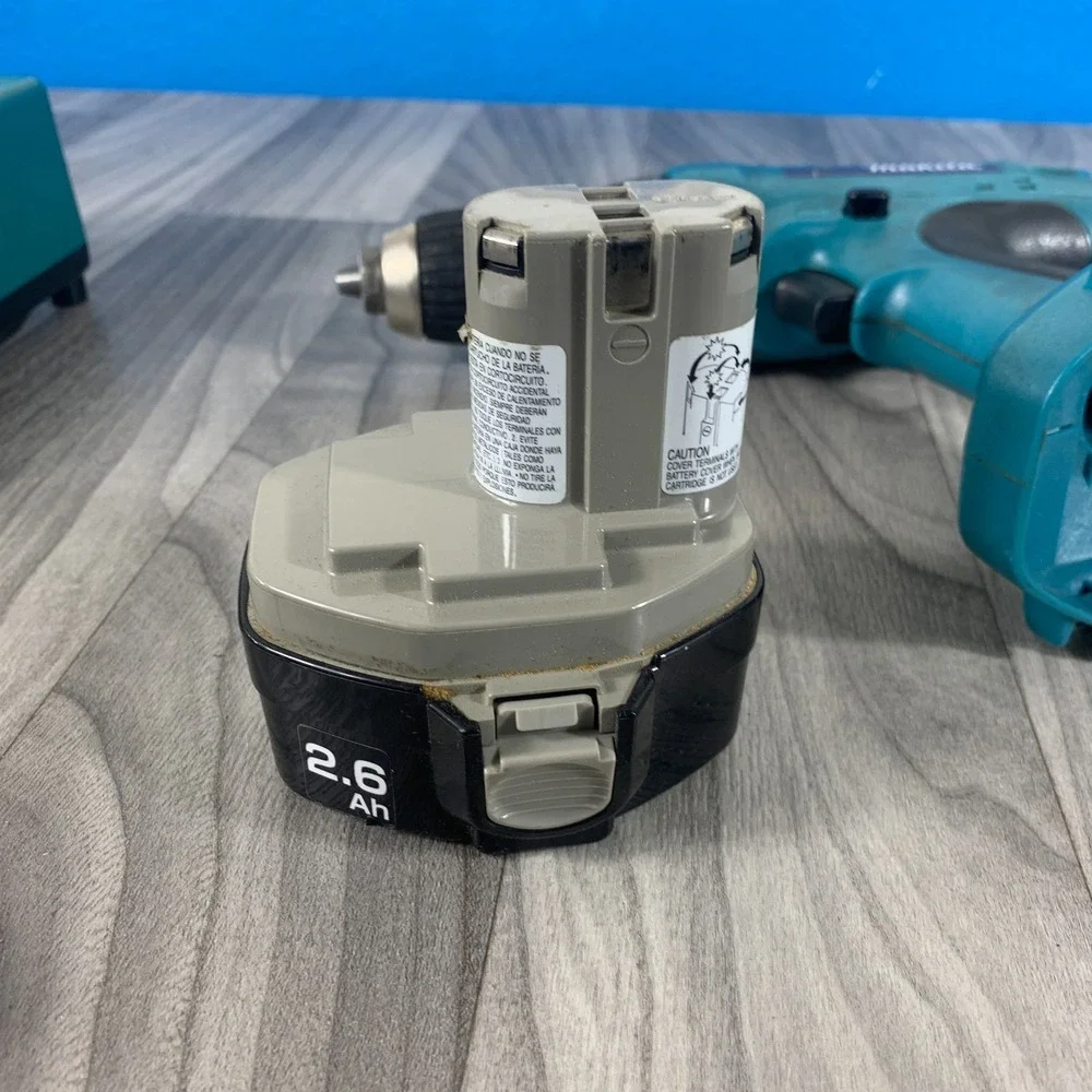 Makita 6337D 14.4V Cordless Drill Bare Tool With Battery + Charger Tested Works